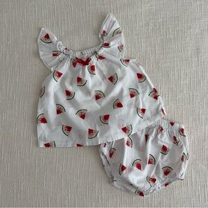 Watermelon Print Kids Outfit